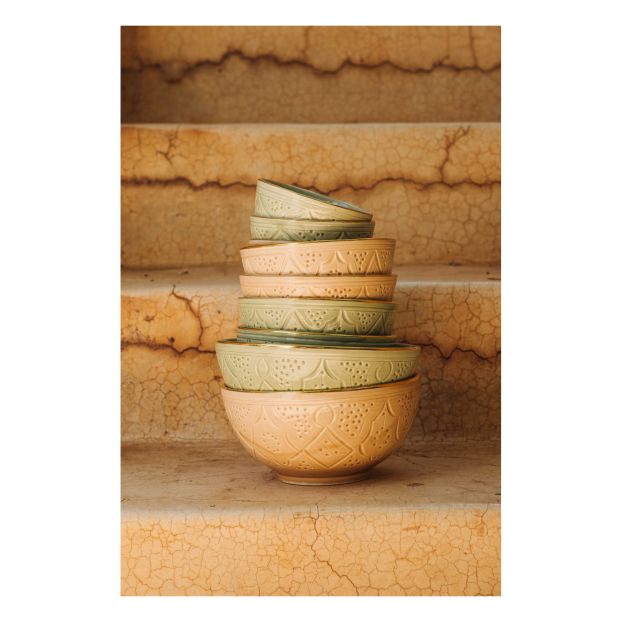 chabi-chic-schale-empreinte-mandelgruen-sandfarben